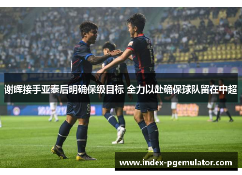 谢晖接手亚泰后明确保级目标 全力以赴确保球队留在中超